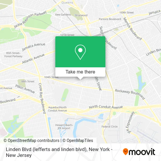 Linden Blvd (lefferts and linden blvd) map