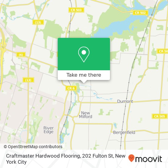 Mapa de Craftmaster Hardwood Flooring, 202 Fulton St