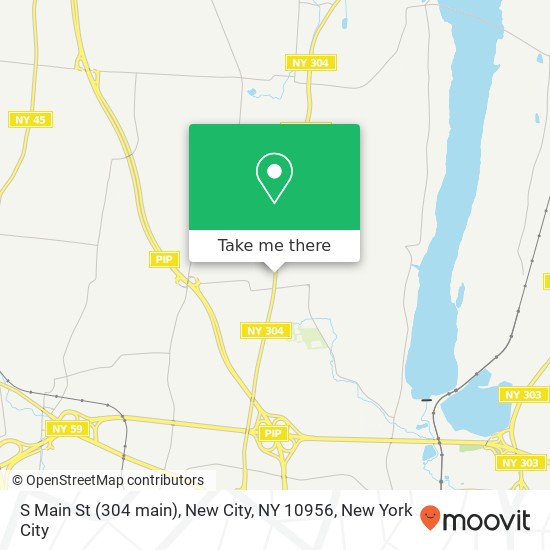 Mapa de S Main St (304 main), New City, NY 10956