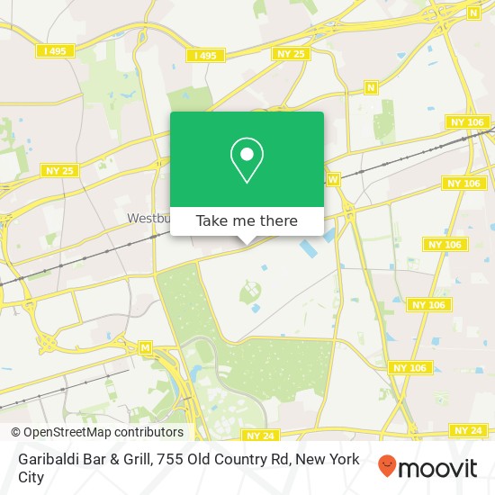Mapa de Garibaldi Bar & Grill, 755 Old Country Rd