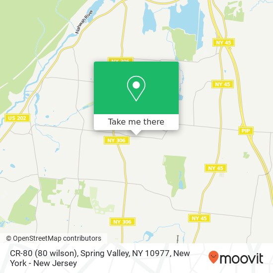 Mapa de CR-80 (80 wilson), Spring Valley, NY 10977