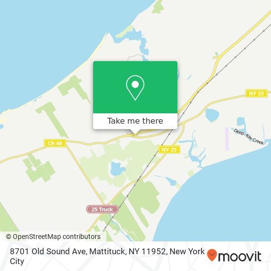 Mapa de 8701 Old Sound Ave, Mattituck, NY 11952
