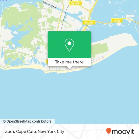 Mapa de Zoe's Cape Café, 715 Beach Ave