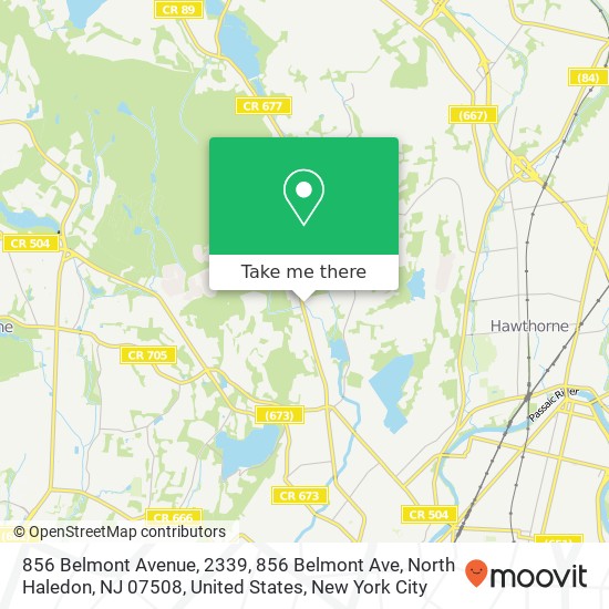 856 Belmont Avenue, 2339, 856 Belmont Ave, North Haledon, NJ 07508, United States map