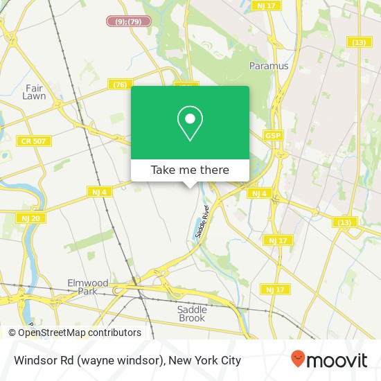 Windsor Rd (wayne windsor), Fair Lawn, NJ 07410 map