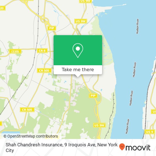 Shah Chandresh Insurance, 9 Iroquois Ave map