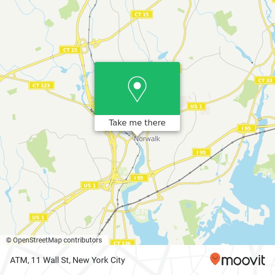 ATM, 11 Wall St map