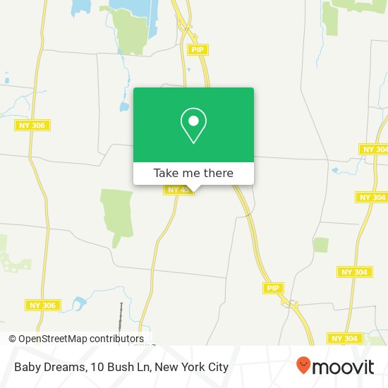 Baby Dreams, 10 Bush Ln map