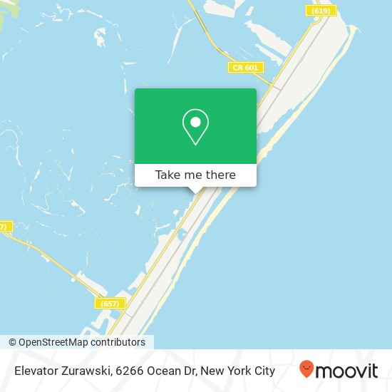 Mapa de Elevator Zurawski, 6266 Ocean Dr