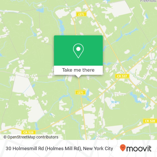 30 Holmesmill Rd (Holmes Mill Rd), Cream Ridge, NJ 08514 map