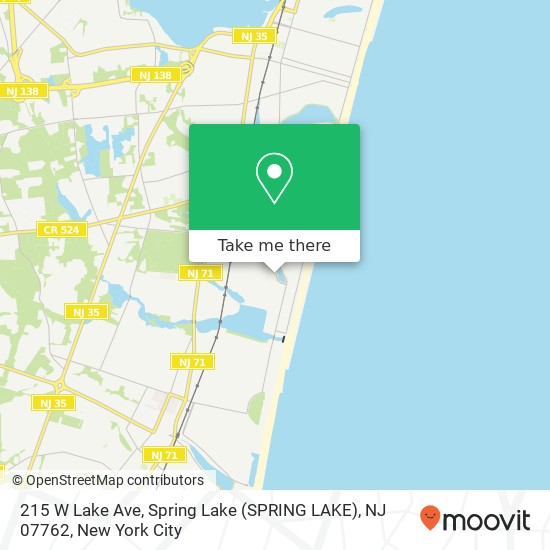 215 W Lake Ave, Spring Lake (SPRING LAKE), NJ 07762 map