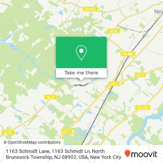 Mapa de 1163 Schmidt Lane, 1163 Schmidt Ln, North Brunswick Township, NJ 08902, USA
