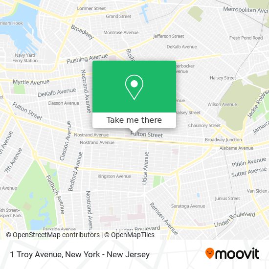 1 Troy Avenue map