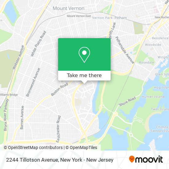 Mapa de 2244 Tillotson Avenue