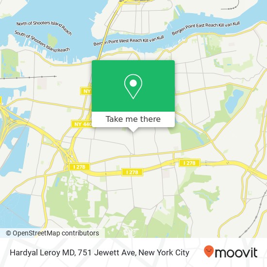 Hardyal Leroy MD, 751 Jewett Ave map