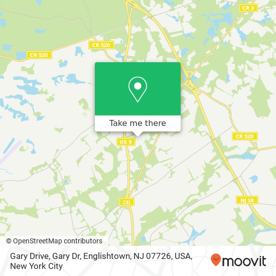 Gary Drive, Gary Dr, Englishtown, NJ 07726, USA map