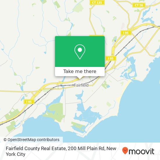 Fairfield County Real Estate, 200 Mill Plain Rd map