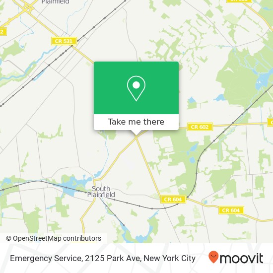 Mapa de Emergency Service, 2125 Park Ave