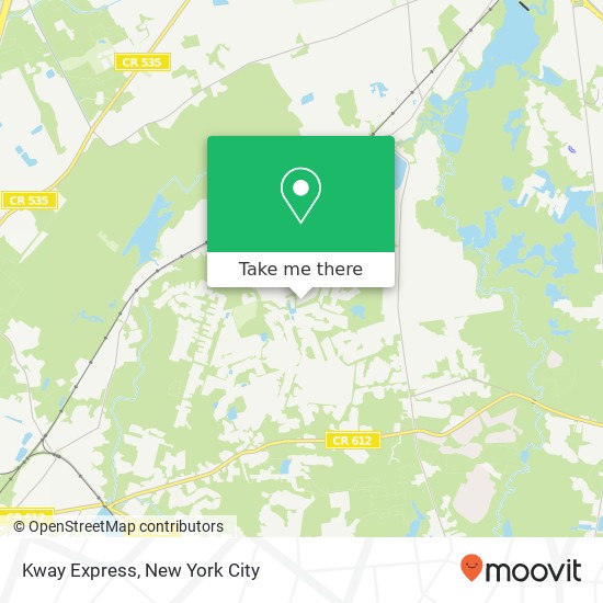 Mapa de Kway Express, 20 Grano St