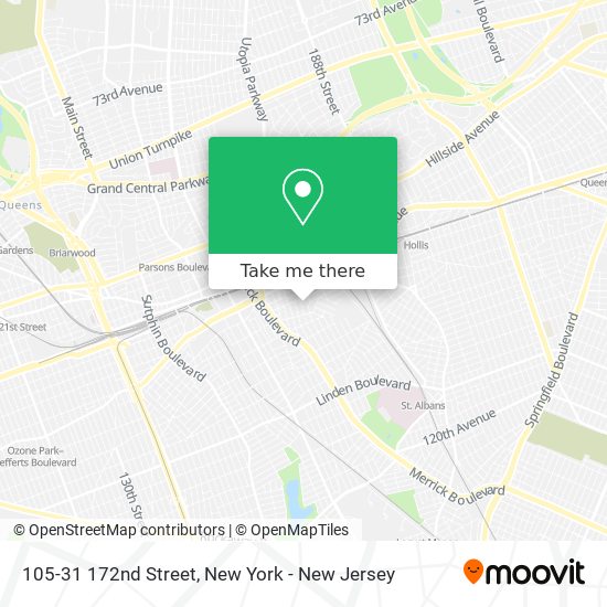 105-31 172nd Street map