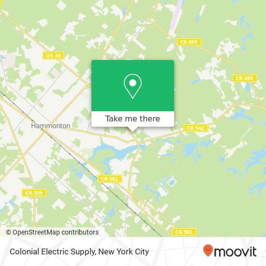 Colonial Electric Supply, 469 S White Horse Pike map
