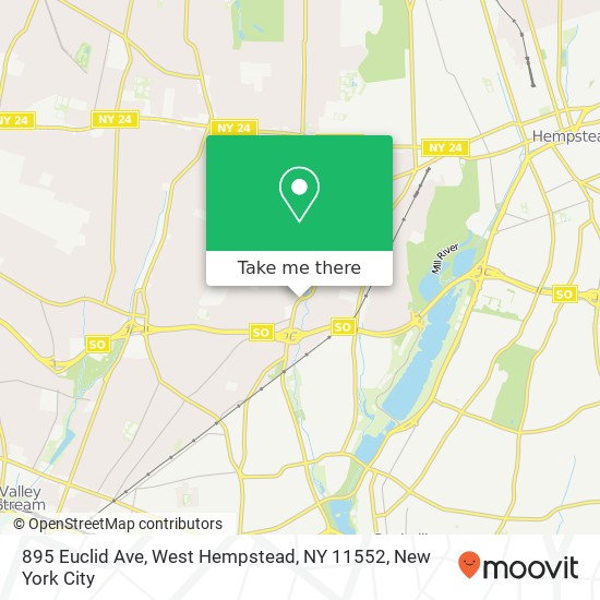 895 Euclid Ave, West Hempstead, NY 11552 map