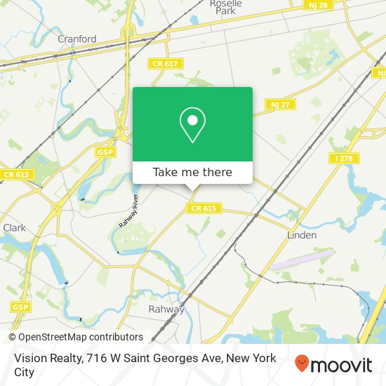 Mapa de Vision Realty, 716 W Saint Georges Ave