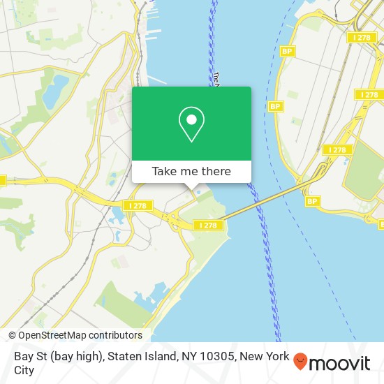 Mapa de Bay St (bay high), Staten Island, NY 10305