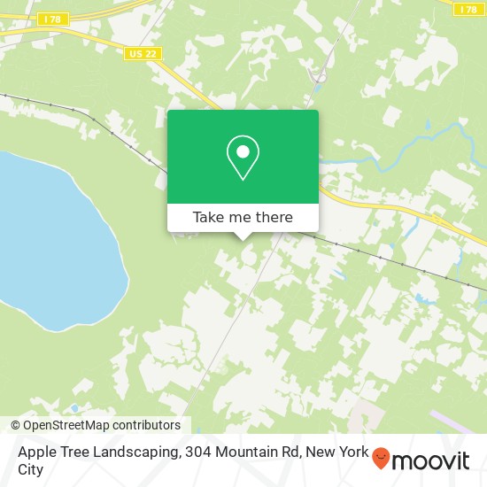 Mapa de Apple Tree Landscaping, 304 Mountain Rd