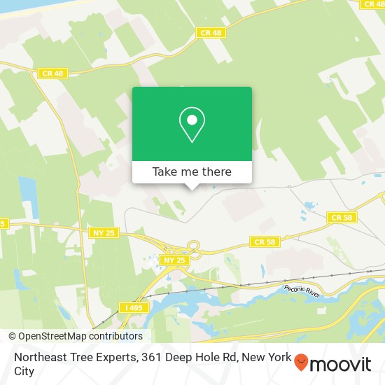 Mapa de Northeast Tree Experts, 361 Deep Hole Rd
