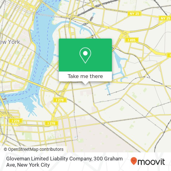 Gloveman Limited Liability Company, 300 Graham Ave map