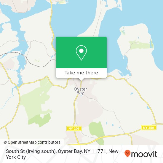Mapa de South St (irving south), Oyster Bay, NY 11771