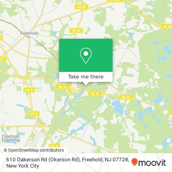 610 Oakerson Rd (Okerson Rd), Freehold, NJ 07728 map