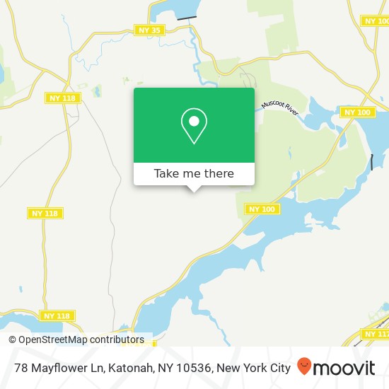 Mapa de 78 Mayflower Ln, Katonah, NY 10536