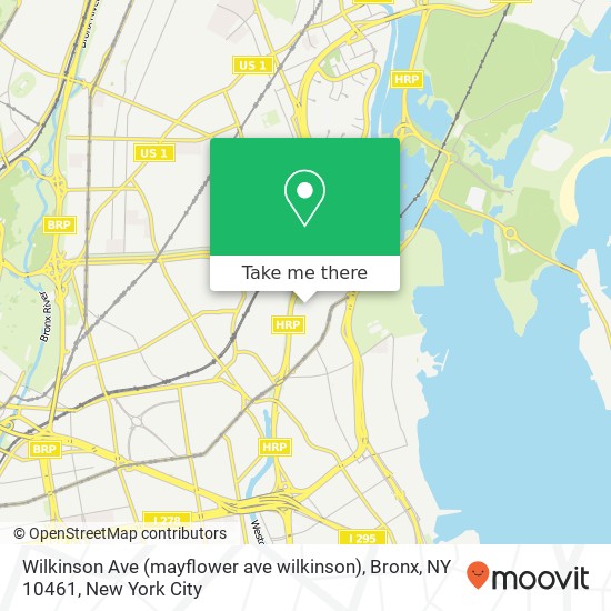 Mapa de Wilkinson Ave (mayflower ave wilkinson), Bronx, NY 10461