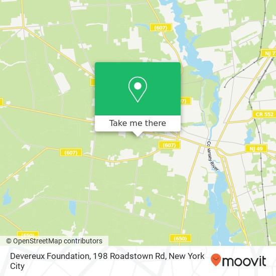 Devereux Foundation, 198 Roadstown Rd map