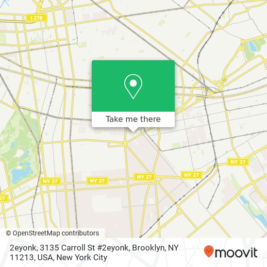 2eyonk, 3135 Carroll St #2eyonk, Brooklyn, NY 11213, USA map