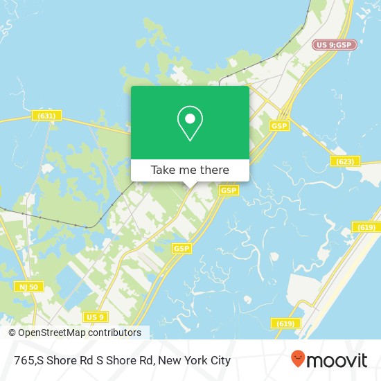 Mapa de 765,S Shore Rd S Shore Rd, Marmora, NJ 08223