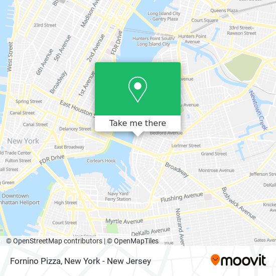 Fornino Pizza map