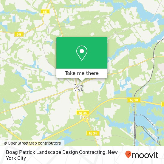 Mapa de Boag Patrick Landscape Design Contracting, 41 County Road 537 E