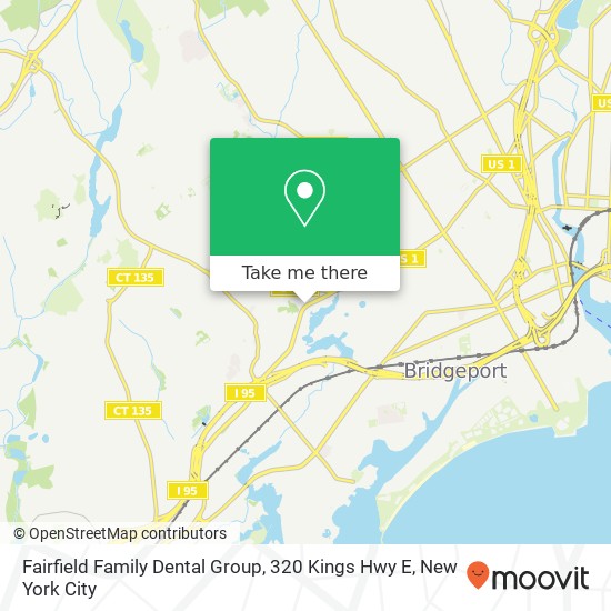 Mapa de Fairfield Family Dental Group, 320 Kings Hwy E