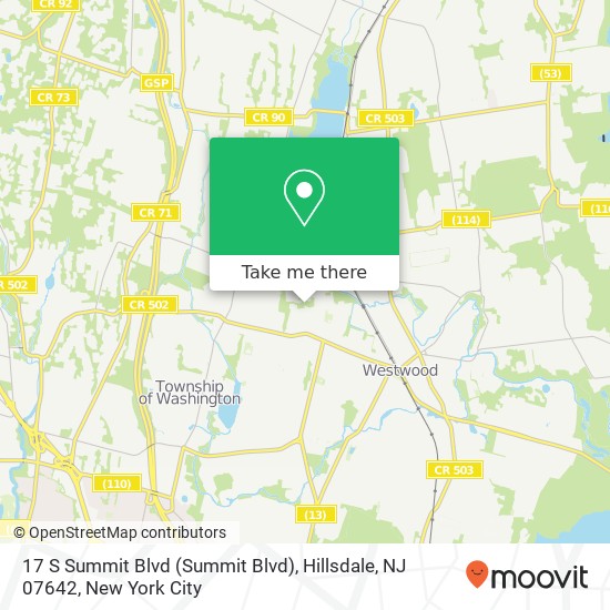 17 S Summit Blvd (Summit Blvd), Hillsdale, NJ 07642 map