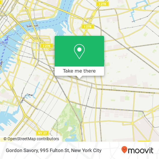 Mapa de Gordon Savory, 995 Fulton St