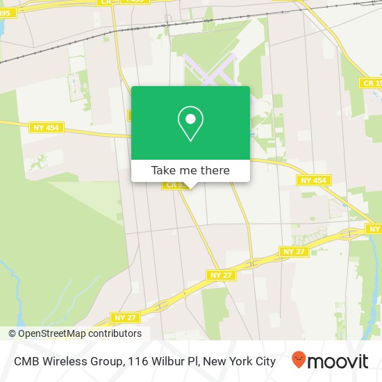 CMB Wireless Group, 116 Wilbur Pl map