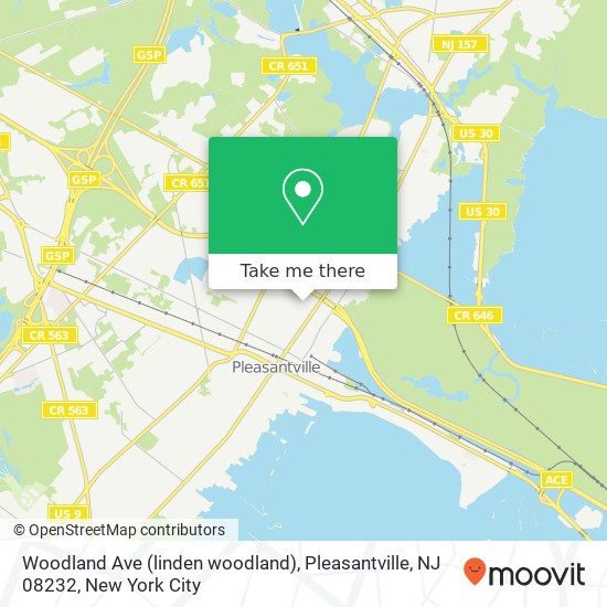 Woodland Ave (linden woodland), Pleasantville, NJ 08232 map