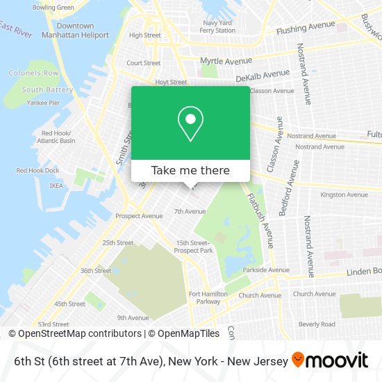 Mapa de 6th St (6th street at 7th Ave)