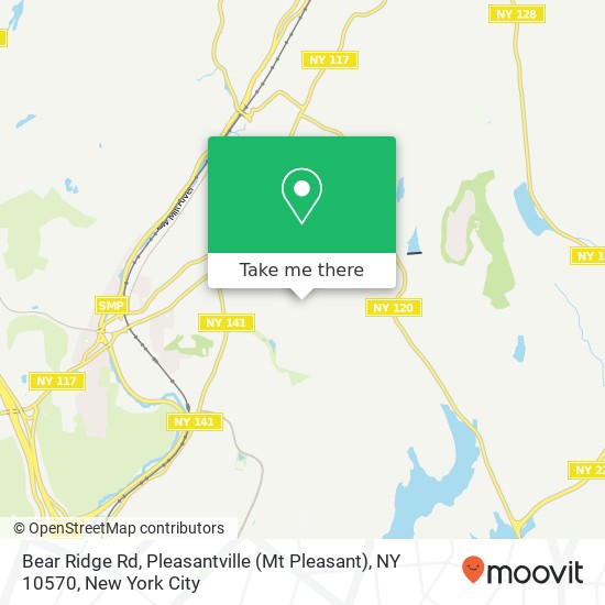 Bear Ridge Rd, Pleasantville (Mt Pleasant), NY 10570 map