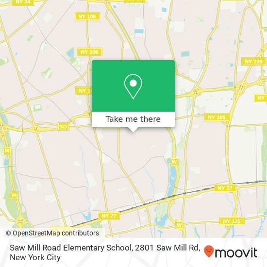 Mapa de Saw Mill Road Elementary School, 2801 Saw Mill Rd