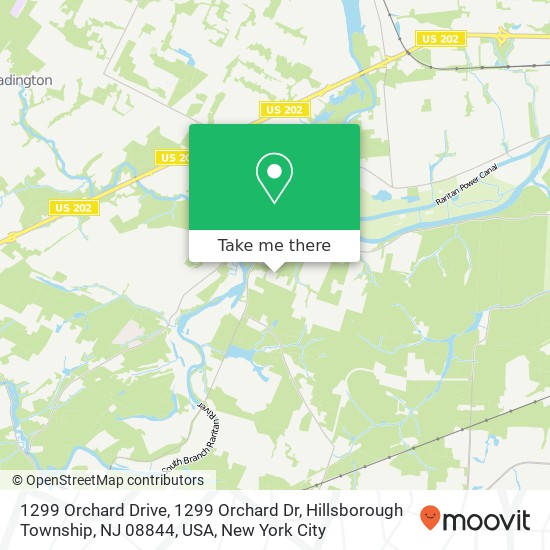 1299 Orchard Drive, 1299 Orchard Dr, Hillsborough Township, NJ 08844, USA map