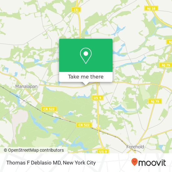 Thomas F Deblasio MD, 200 Craig Rd map